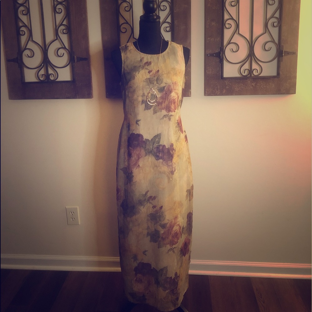 Victorian print maxi dress. Gently worn.